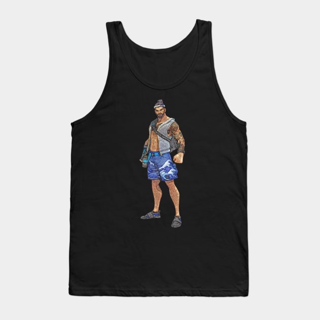 Overwatch Hanzo Wave Skin Tank Top by Green_Shirts